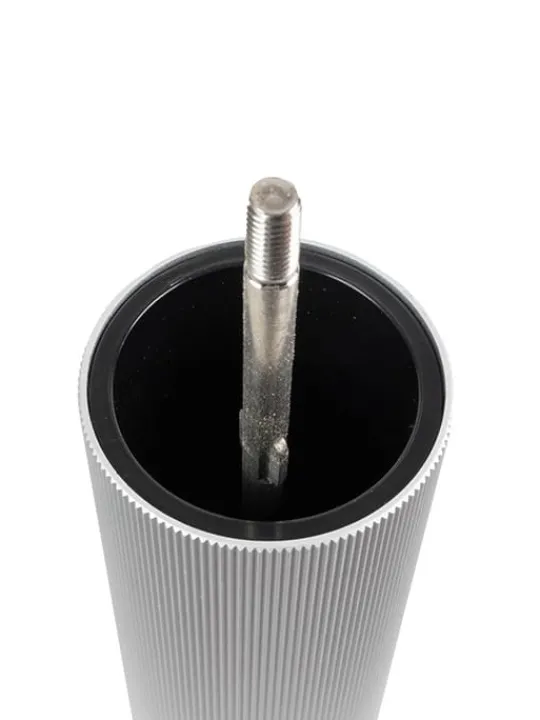 Flash Sale Line Manual salt mill in aluminium and wood, natural, 8,66in Salt|Salt Mills