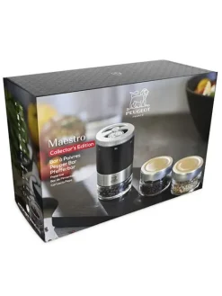 Shop Maestro Maestro u’select 11 cm pepper mill, with 3 premium peppers and 3 interchangeable reservoirs as a gift box Pepper|Pepper Mills