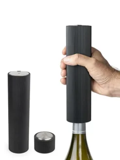 Outlet Master of wine Line reverse electric corkscrew and line preserve electric conservationpump in matte black finish as a gift box Wine And Champagne Accessories|Corkscrews