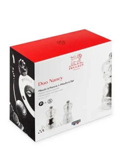 Cheap Nancy Duo of manual salt and pepper mills in acrylic, 12 cm Salt|Salt & Pepper Mill Sets