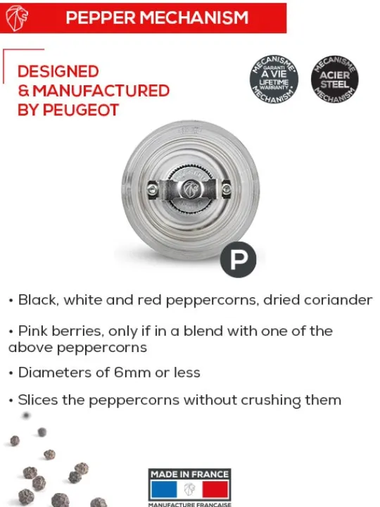 Clearance Nancy Manual pepper mill, acrylic, 9 cm Pepper|Pepper Mills