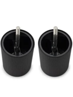 Cheap Night chic Gift set – line manual pepper and salt mills, matte black with stainless steel funnel, 12 cm Salt|Salt & Pepper Mill Sets