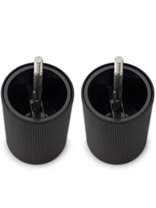 Cheap Night chic Gift set – line manual pepper and salt mills, matte black with stainless steel funnel, 12 cm Salt|Salt & Pepper Mill Sets