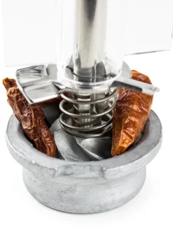 Clearance Oléron Manual chilli grinder in beech wood and acrylic, 14cm Speciality Spice Mills