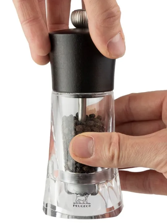 Clearance Oléron Manual wooden & acrylic pepper mill in , 14cm Pepper|Pepper Mills