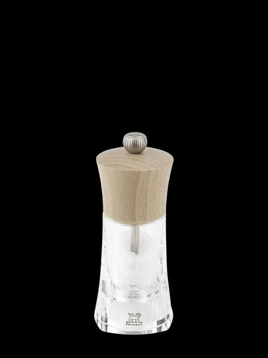 Discount Oléron Manual wooden and acrylic salt mill, 14cm Salt|Salt Mills