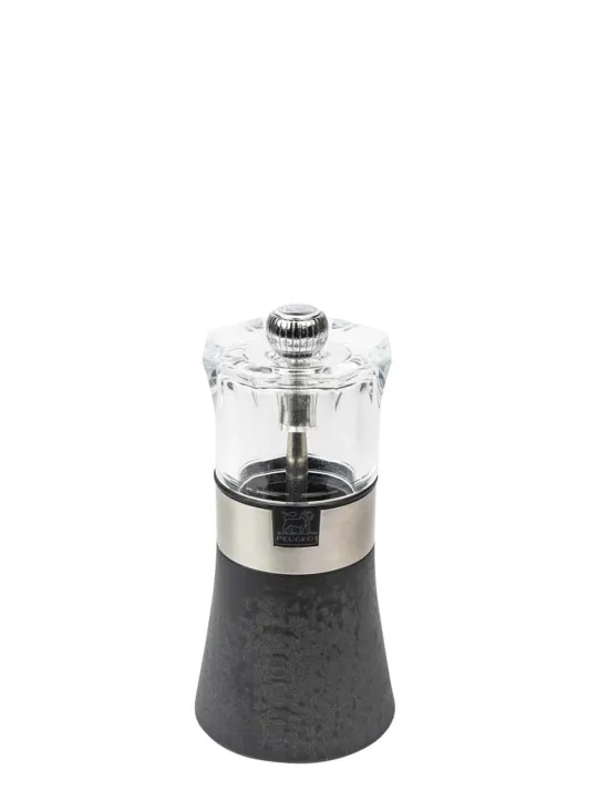 Cheap Oslo wooden salt mill in stainless steel & acrylic, 12cm Salt|Salt Mills