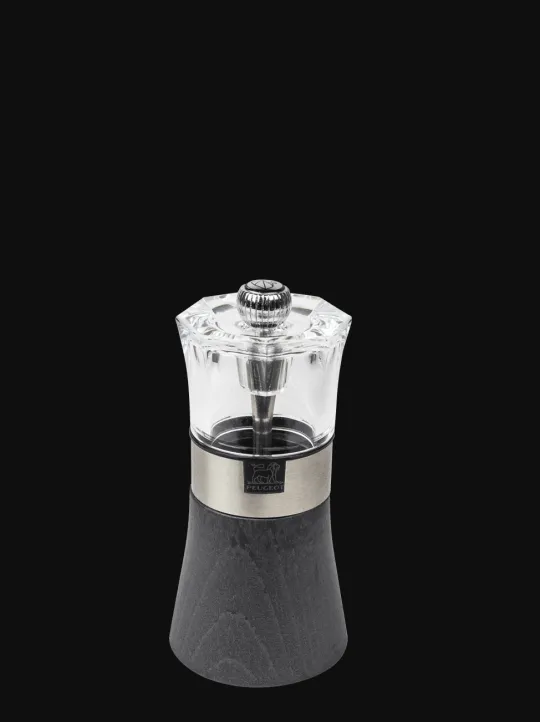 Outlet Oslo pepper mill, wood, stainless steel and acrylic, 12cm Pepper|Pepper Mills