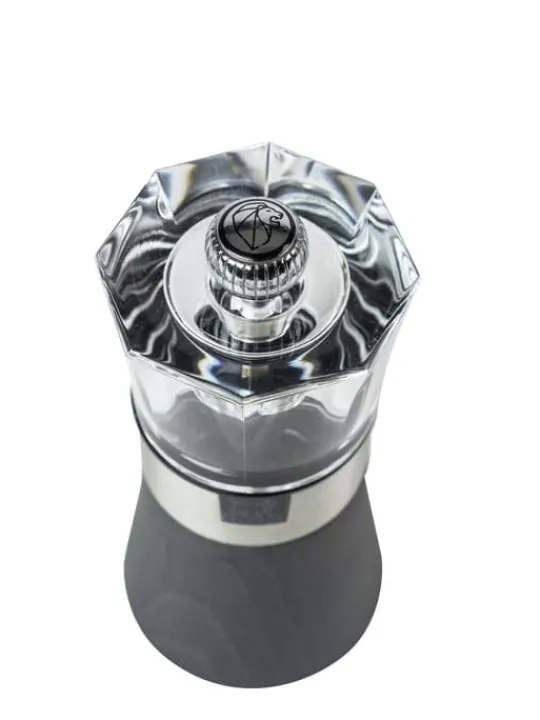 Outlet Oslo pepper mill, wood, stainless steel and acrylic, 12cm Pepper|Pepper Mills
