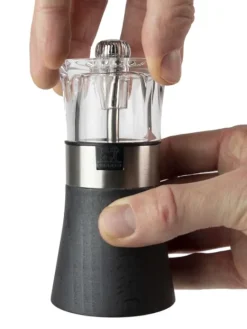 Outlet Oslo pepper mill, wood, stainless steel and acrylic, 12cm Pepper|Pepper Mills