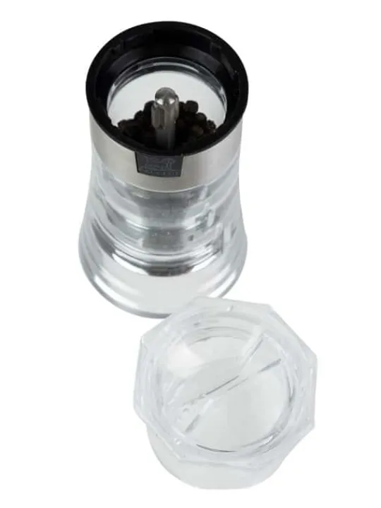 Shop Oslo Manual combi salt shaker and pepper mill in acrylic 13 cm - 5in. Salt|Salt & Pepper Mill Sets