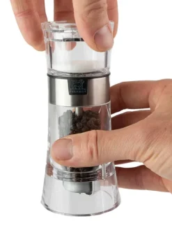 Shop Oslo Manual combi salt shaker and pepper mill in acrylic 13 cm - 5in. Salt|Salt & Pepper Mill Sets