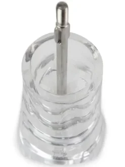 Fashion Ouessant Manual salt mill in stainless steel and acrylic 14 cm - 5,5in. Salt|Salt Mills