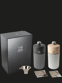 Outlet Pack Line Carbone naturel 12cm Salt|Salt & Pepper Mill Sets