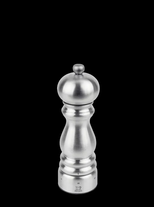 New Paris chef U’select manual salt mill in stainless steel, 18cm Salt|Salt Mills