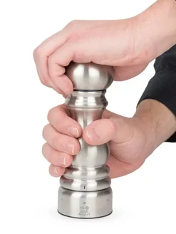 New Paris chef U’select manual salt mill in stainless steel, 18cm Salt|Salt Mills