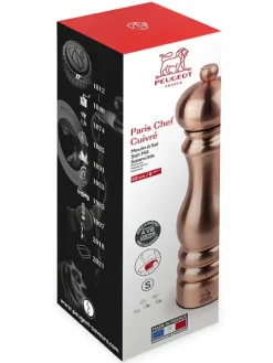 Store Paris chef U'select manual salt mill in -plated stainless steel, 22cm For The Foodie|Salt