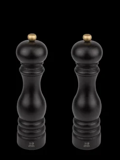 Cheap Paris Duo de moulins à poivre et à sel manuels bois chocolat 22 cm - 8,75" Salt|Salt & Pepper Mill Sets