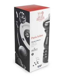 Sale Paris icône u'select manual wooden pepper mill in black gloss, 18cm Pepper|Pepper Mills