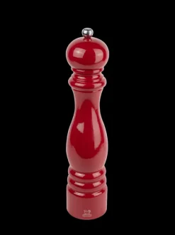 Hot Paris Manual wooden pepper mill in passion red gloss, 30cm Pepper|Pepper Mills