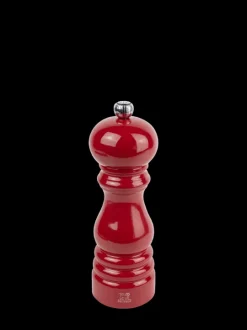 Discount Paris Manual wooden pepper mill in passion red gloss, 18cm Pepper|Pepper Mills