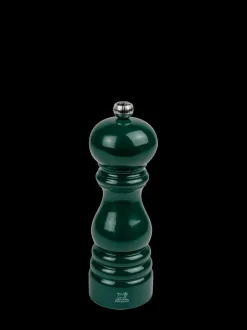 Best Paris Manual wooden pepper mill in forest green gloss, 18cm Pepper|Pepper Mills