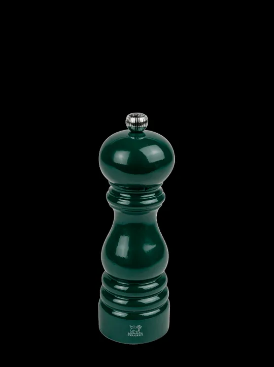 Best Paris Manual wooden pepper mill in forest green gloss, 18cm Pepper|Pepper Mills