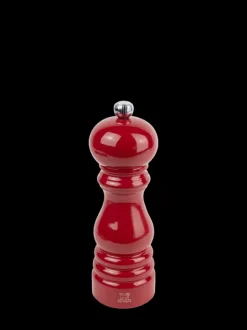 Outlet Paris Manual wooden salt mill in passion red gloss, 18cm Salt|Salt Mills