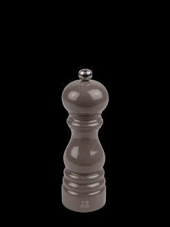 Online Paris Manual wooden salt mill in taupe grey gloss, 18cm Salt|Salt Mills