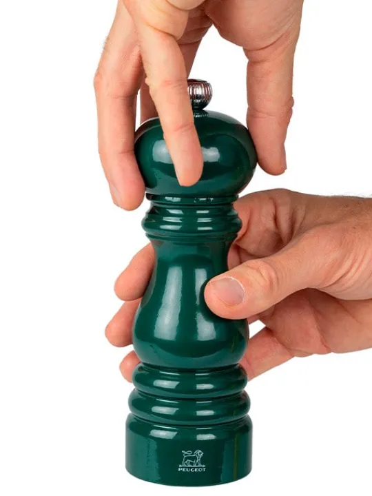 Best Paris Manual wooden salt mill in forest green gloss, 18cm Salt|Salt Mills