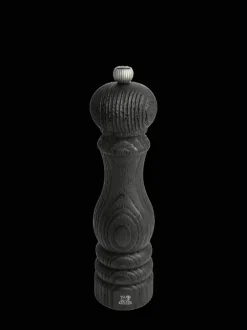 Flash Sale Paris nature black Manual upcycled wooden pepper mill in black, 22cm Pepper|Pepper Mills