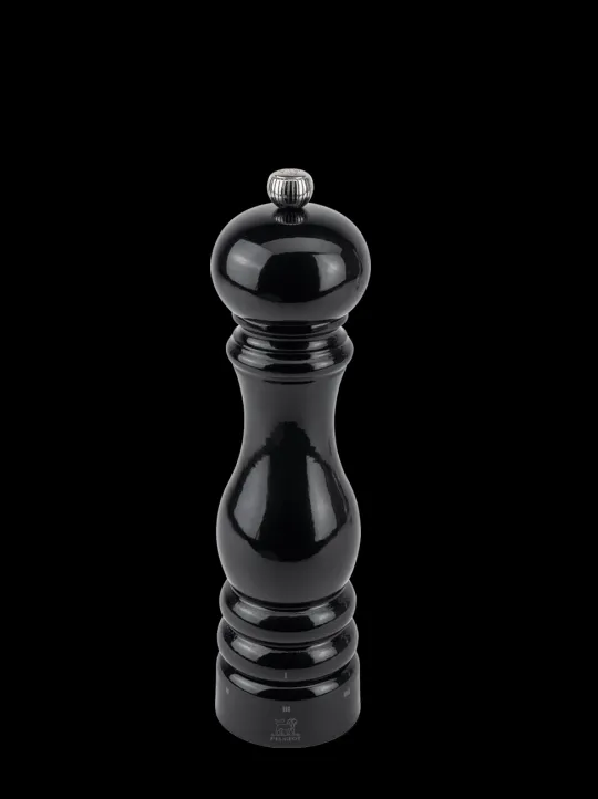 Store Paris u'select Moulin à poivre manuel en bois u'select laqué noir 22 cm Pepper|Pepper Mills