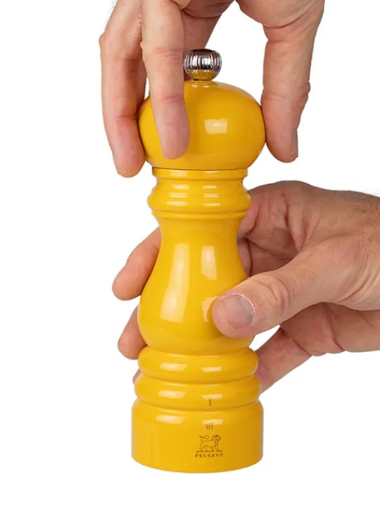 Sale Paris u'select U'select manual wooden pepper mill in saffron gloss, 18cm - 7in For The Foodie|Pepper
