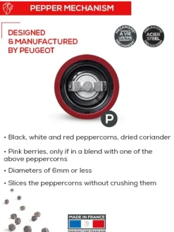 Online Paris u'select U'select manual wooden pepper mill in saffran gloss, 22cm Pepper|Pepper Mills