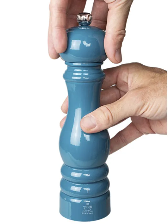Flash Sale Paris u'select U'select manual wooden pepper mill in pacific blue gloss, 22cm Pepper|Pepper Mills
