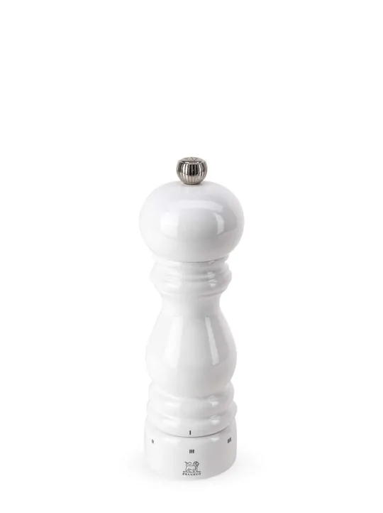 Best Sale Paris u'select U’select manual wooden pepper mill in white gloss, 18cm Pepper|Pepper Mills