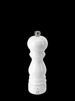 Best Sale Paris u'select U’select manual wooden pepper mill in white gloss, 18cm Pepper|Pepper Mills