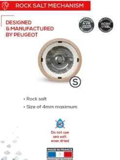 Cheap Paris u'select U’select manual beechwood salt mill with a finish, 12cm Salt|Salt Mills