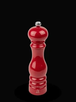 New Paris u'select Uselect manual wooden salt mill in passion red gloss, 22cm Salt|Salt Mills