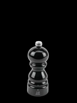 Outlet Paris u'select U’select wooden manual salt mill with a black gloss finish, 12cm Salt|Salt Mills