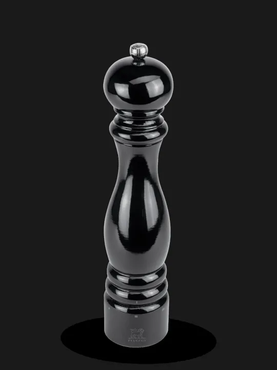 Store Paris u'select U’select wooden manual salt mill in black gloss, 30cm Salt|Salt Mills