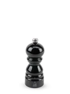 Best Paris u'select U’select wooden manual pepper mill with a black gloss finish, 12cm Pepper|Pepper Mills