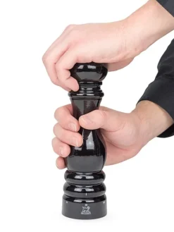 Cheap Paris u'select U’select wooden manual salt mill made with a black lacquer finish, 22cm Salt|Salt Mills