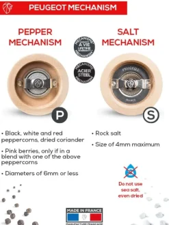 Cheap Parisrama gift set Set of contemporary 18cm wooden salt and pepper mills in , presented in a beautiful gift box along with a stainless steel funnel for easy, efficient refilling. Salt|Salt & Pepper Mill Sets