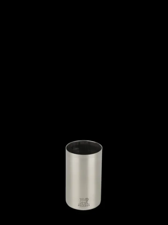 Fashion Pocket Compact pepper mill in stainless steel with a protective felt sleeve, 10 cm Pepper|Pepper Mills