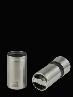 Fashion Pocket Compact pepper mill in stainless steel with a protective felt sleeve, 10 cm Pepper|Pepper Mills