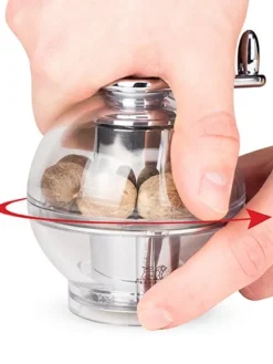 Hot Tidore Manual acrylic nutmeg mill, 11cm Speciality Spice Mills